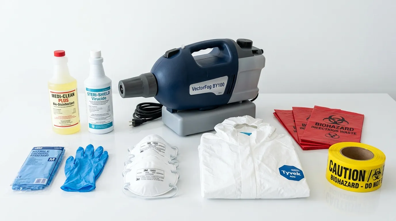 Professional biohazard remediation crew working in Midland Park