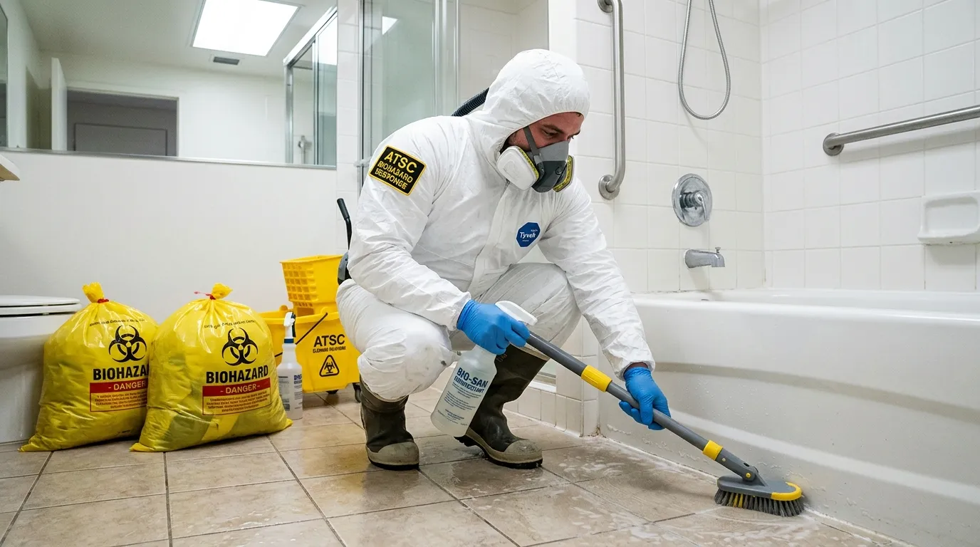 Decontamination equipment deployed for Blood Cleanup in Midland Park